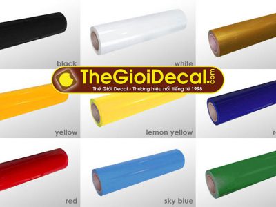 Bảng giá decal ép nhiệt màu thường lên áo thun, vải