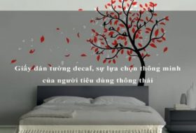 Giấy dán tường decal, sự lựa chọn thông minh của người tiêu dùng thông thái
