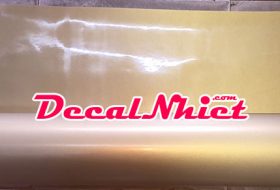 Decal chuyển nhiệt Pháp màu nhũ vàng First Mark TWmark Light Gold 002 (PU)