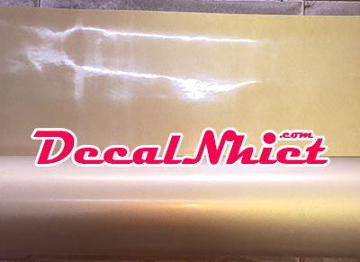 Decal chuyển nhiệt Pháp màu nhũ vàng First Mark TWmark Light Gold 002 (PU)