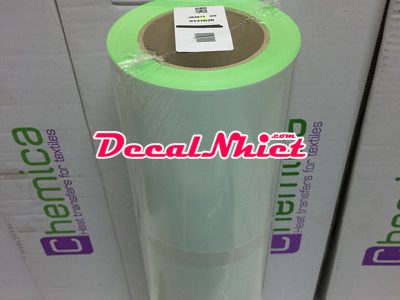 Decal ép nhiệt Pháp màu mi nơ lá First Mark Fluo Green 131