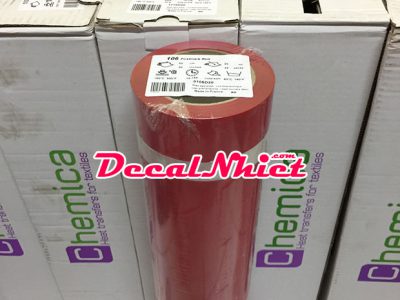Decal ép nhiệt First Mark Red 106 (PVC) màu đỏ của Pháp