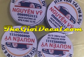 In logo nam châm dẻo dán xe khách HTX vận tải Nguyên Vỹ
