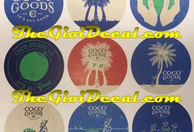 In logo nam châm dẻo dán tủ lạnh thương hiệu Coco Goods