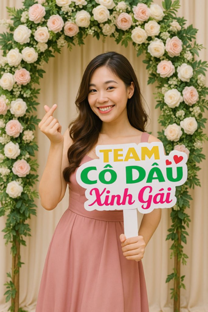 In Hashtag Cầm Tay Đám Cưới TPHCM Lấy Ngay Theo Yêu Cầu