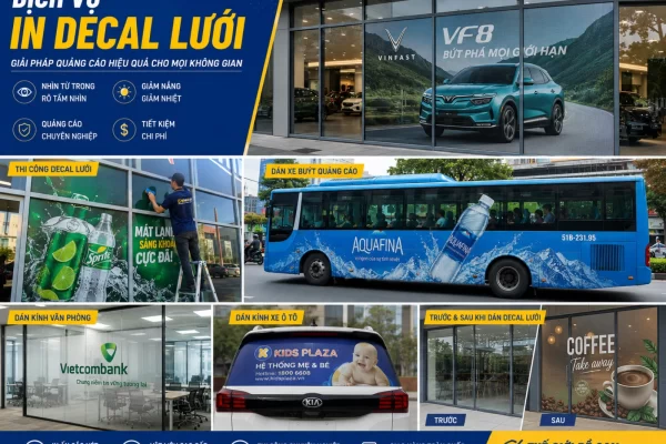Dịch Vụ In Decal Lưới Giá Rẻ Màu Đẹp Lấy Nhanh Tại Bình Thạnh TPHCM