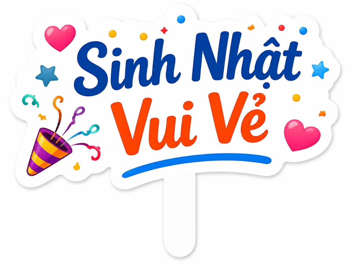 Mẫu hashtag sinh nhật: Sinh nhật vui vẻ