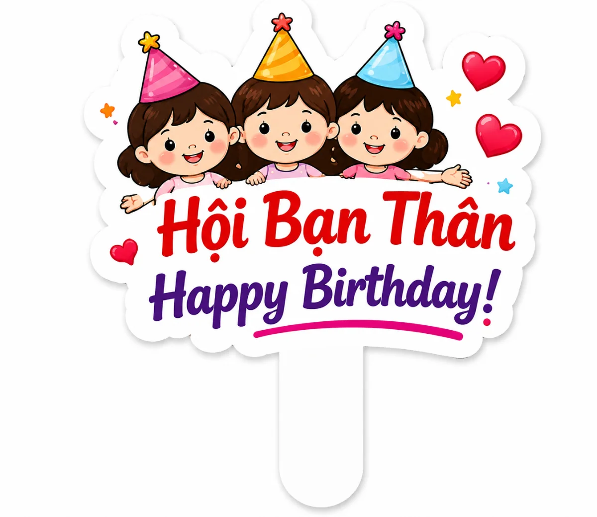 Mẫu hashtag sinh nhật: Hội bạn thân Happy Birthday
