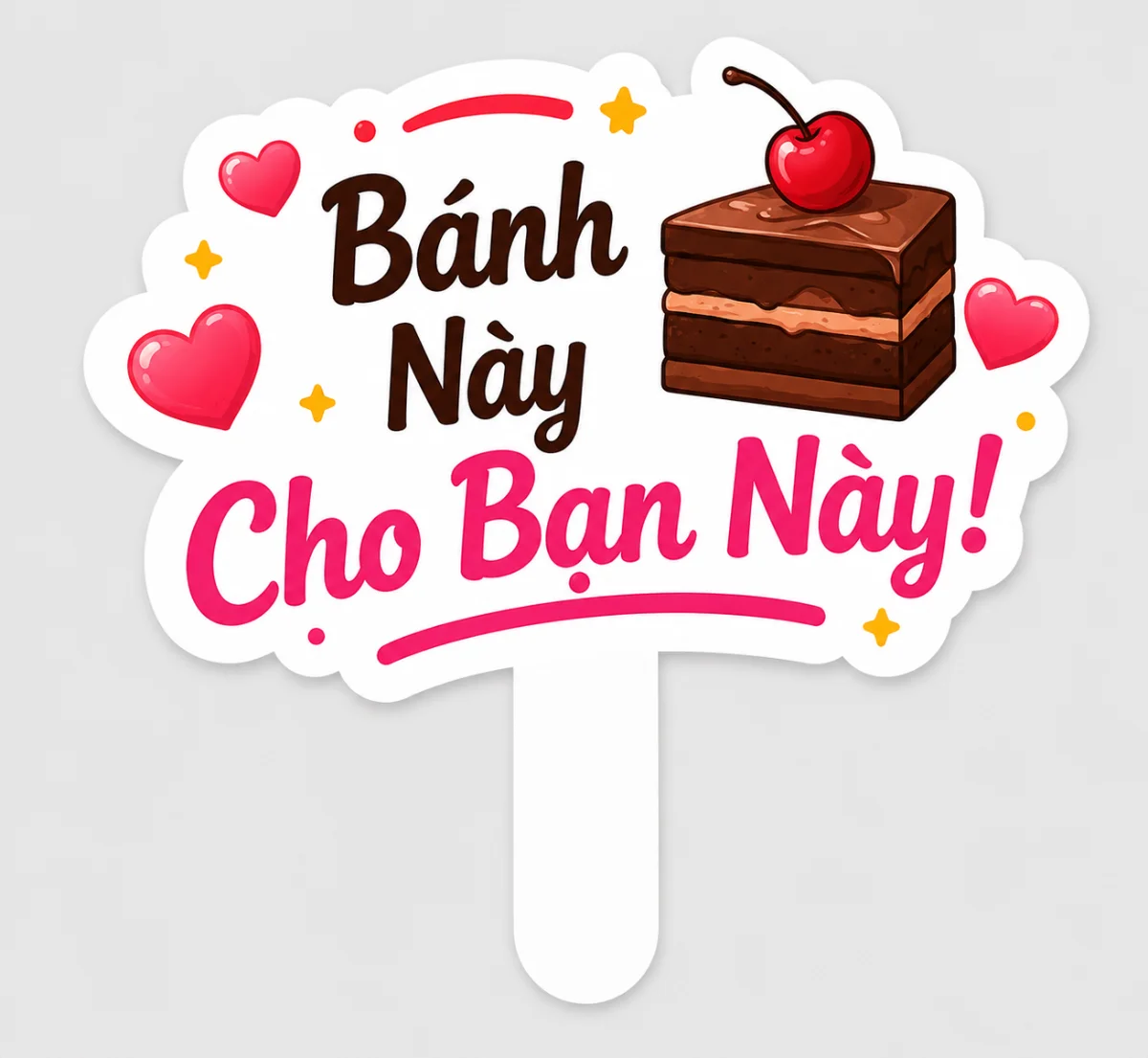 Mẫu bảng hashtag: Bánh cho bạn này