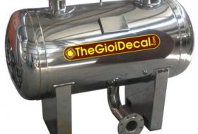 in, cắt decal nhãn bồn nước inox, nhựa, máy nước nóng