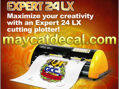 Máy Decal GCC Expert 24 LX cắt bế tem nhãn