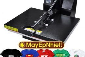 Máy ép chuyển nhiệt hình ảnh lên chất liệu vải áo, gạch men, thủy tinh khổ 38*38